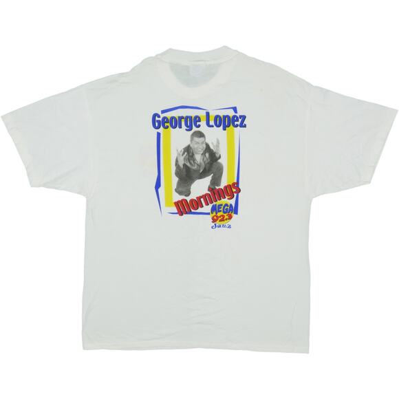Vintage Mega 92.3 Jamz George Lopez Los Angeles Radio Station Promo Y2K T Shirt